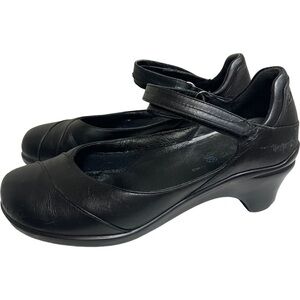 Orthopedic Professional Comfort ARAVON Maya Mary Jane Shoe SZ 8D Black Leather